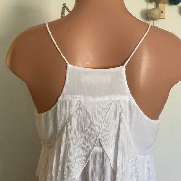 Miss Love crinkle Rayon tiered ruffle cami tank top - Picture 5 of 7